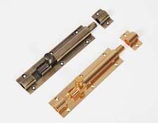 Polished Brass Tower Bolts, For Fittings, Color : Grey-Golden, Metallic