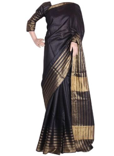Embroidered Tussar Silk Sarees, Occasion : Casual Wear, Festival Wear, Party Wear