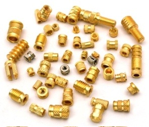 Brass moulding insert