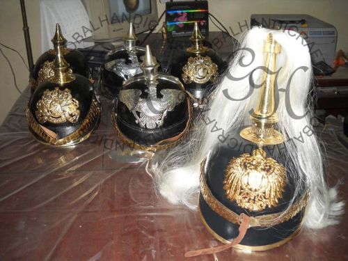Leather German Prussian Helmets, Style : Medieval