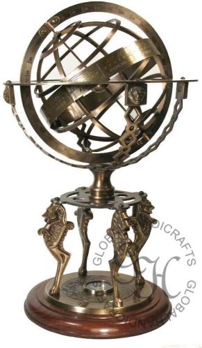 Brass Nautical Armillary Globe, For Home Decor