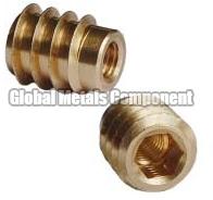 Brass Unheaded Brass Hex Drive Inserts