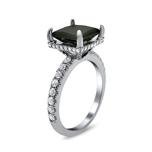 Black Moissanite Ring