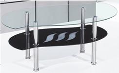 Glass metal coffee table 100*55*H43cm, Brand Name : Wanlida