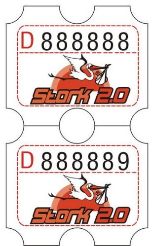Custom Lottery Game Ticket, Paper Type : Coated Paper