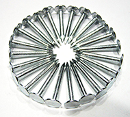 Carbon steel Galvanized Roofing Nail, Brand Name : BINGA 18-20mm