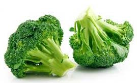 Fresh broccoli, Vitamin A : 12%