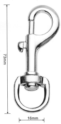 Zinc Alloy Snap Hooks 16x73mm