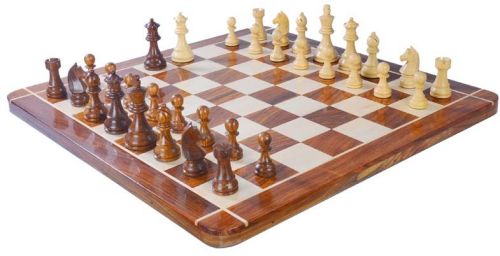 Natural Sheesham Boxwood Wooden Chess Board