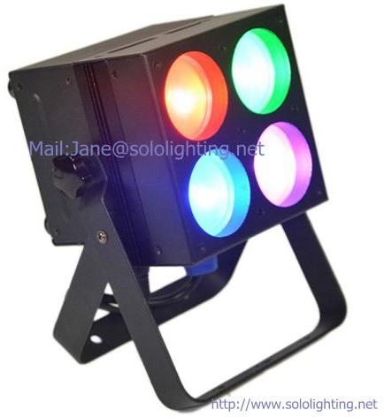 4x25w Rgb Cob LED Pixels Flat Par Light