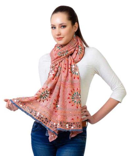 Printed Georgette Girls Stoles, Technics : Attractive Pattern