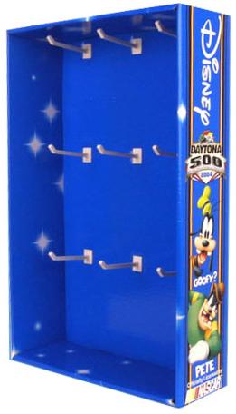 Cardboard Side Wing Display, Brand Name : SUNDAY for Market advertising