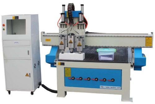 Pneumatic Three Head CNC Router, Voltage : AC 380V/ 50 Hz