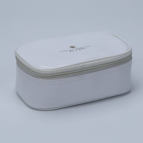 White Enamel PU Cosmetic Bag, Brand Name : Dtimepower