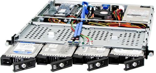 Industrial 1U Rackmount Chassis With 4 Drive Bays - RCK-104M