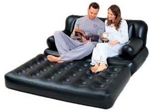 5 In 1 Air Sofa Bed, Size : 40.2 X 30.6 X 13.8 Cm