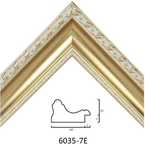 Polystyrene Popular Embossed Picture Frame Moulding 6035