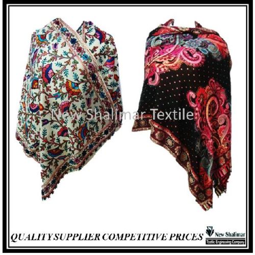 Pashmina shawls, Knitting Type : Hand Made
