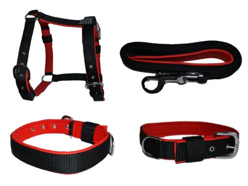 VE-CLH-002 Dog Collar Leash Harness Set