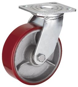 Heavy Duty Swivel PU Cast Iron Caster