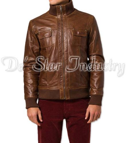 Leather jackets, Age Group : Adult, Packaging Type : Brown