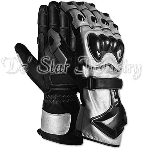 Cow Hide Leather Motorbike Gloves, Packaging Type : All