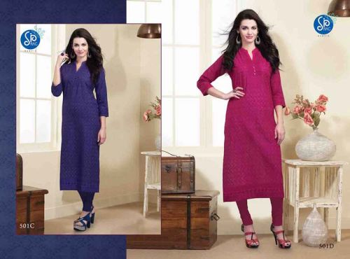 Plain Chiffon Galaxy Kurtis, Size : M, XL