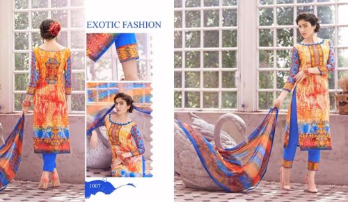 Printed Cotton Shahnaz Dress Material, Size : XL