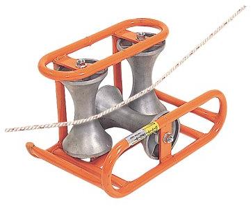 3 Drum Corner Cable Pulley Roller Block