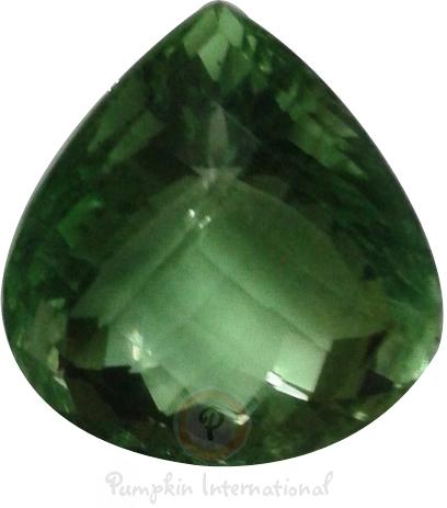 Green Fluorite Cut Gemstone