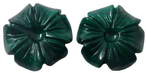 Malachite Gemstone Carving Flowers