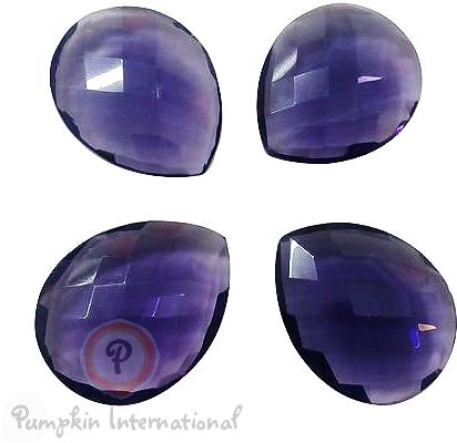 Pear Shaped Briolette Cut Iolite Gemstone