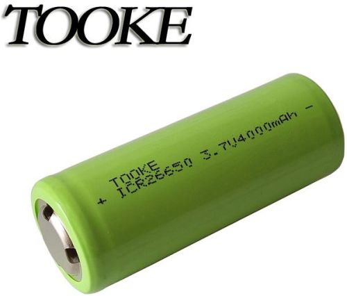 TOOKE 26650 3.7V 4000mAh Rechargeable Li-ion Battery With Protection M