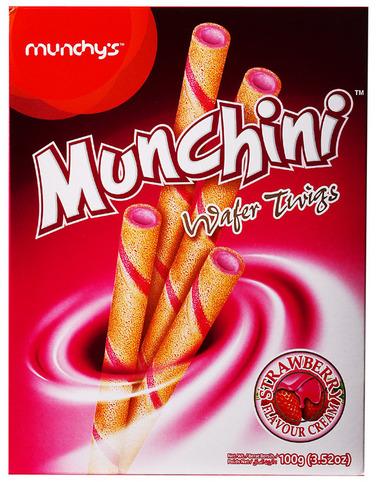 Munchini Wafer Sticks 100 Gram Strawberry