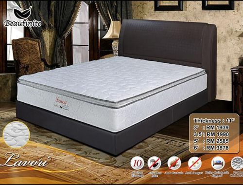 Knitted Fabric Lavori Spring Mattress 5 ft, Brand Name : Beautinite