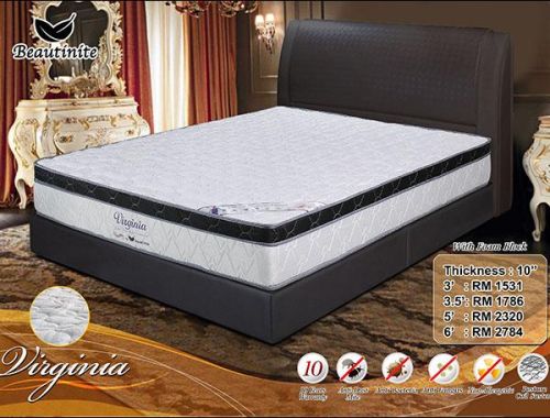 Shima Fabric Virginia Spring Mattress 5 ft, Brand Name : Beautinite