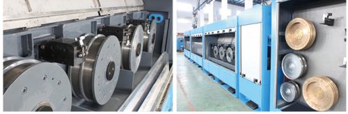 JCJX-LSD450/2 Copper Or Aluminum Two Line ROD Breakdown Machine