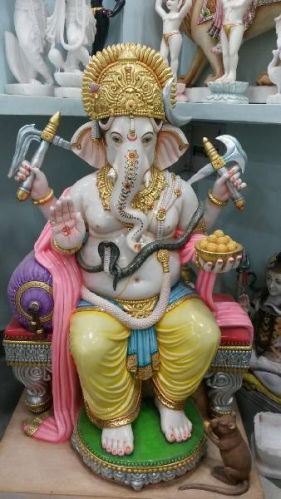 Marble With Marble Powder Ganesh Ji