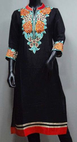 Ariyafashions Designer Kurtis, Color : Black, Red, Blue, Pink, White