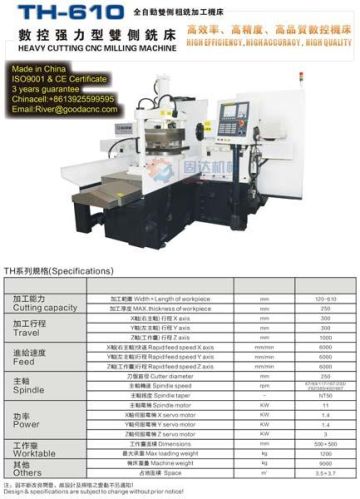 Heavy Cutting CNC Milling Machine, Brand Name : Gooda for fanuc
