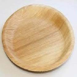 Round Areca Leaf Plates, For Food Serving, Size : 5.5, 8, 10, 12 Inches