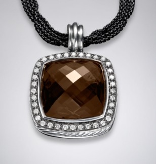 20mm Smoky Quartz Pendant