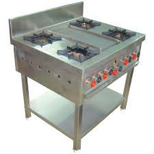 Rectangular Stainless Steel Four Burner Gas Stove, For Cooking, Feature : Best Quality, Corrosion Proof