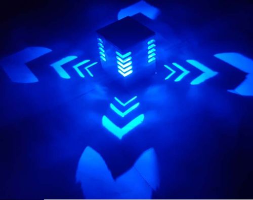 Decoradda Edge Cut Blue 1w LED Wall Ceiling Light