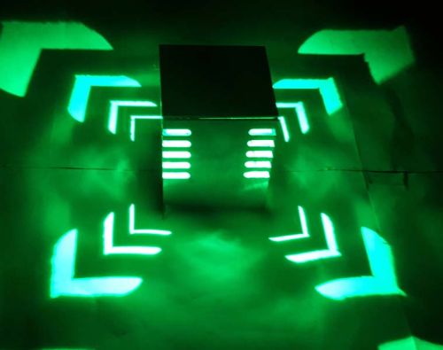 Decoradda Edge Cut Green 1w LED Wall Ceiling Light