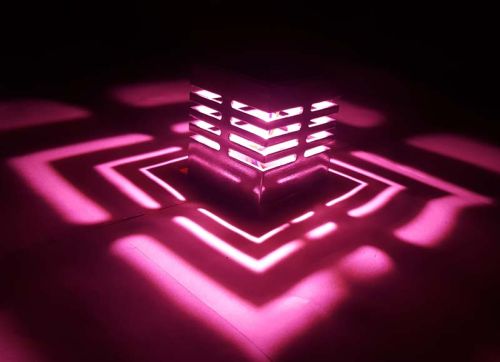 Decoradda Ext Edge Cut Pink 1w LED Wall Ceiling Light