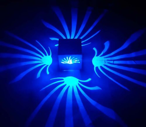 Decoradda Sun Rise Blue 1w LED Wall Ceiling Light