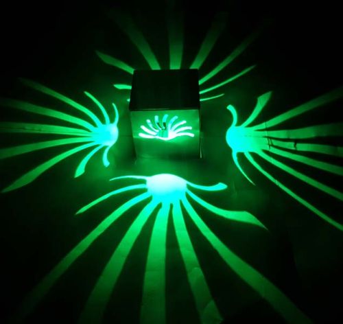 Decoradda Sun Rise Green 1w LED Wall Ceiling Light