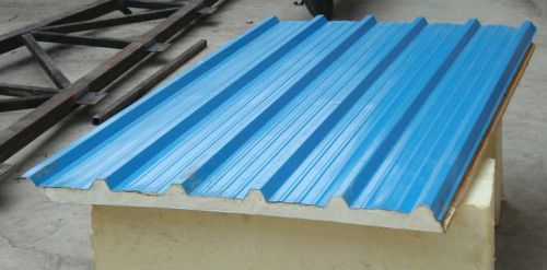 Sky Blue Puf Insulated Panels, For Roofing, Size : Multisizes