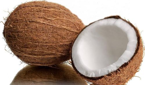 Organic Semi Husked Coconut, Form : Solid